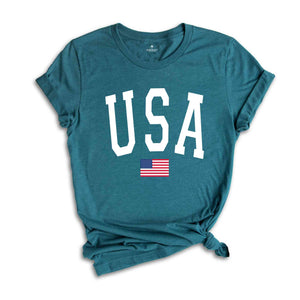 USA Flag T-Shirt, 4th of July Shirt, Patriotic Usa Flag Tee, USA Flag Gifts, Fourth Of July Celebration Outfits