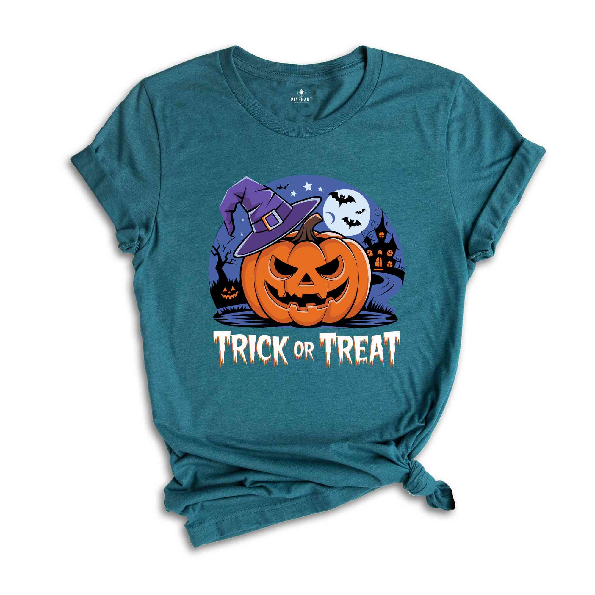 Trick or Treat Shirt Shirt, Halloween Town Shirt Gift, Funny Halloween Shirt, Pumpkin and Bats Shirt, Halloween Party Gift, Halloween Shirt