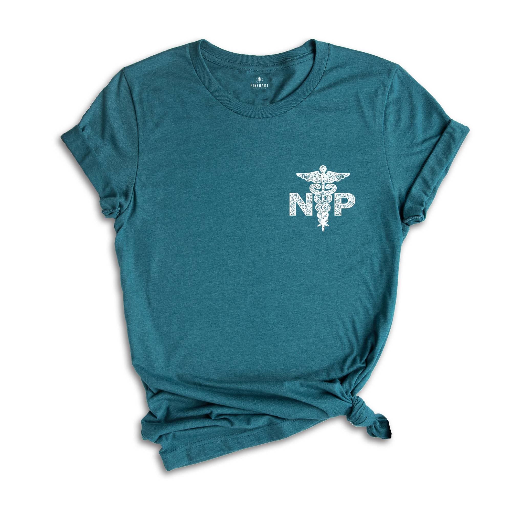 Nurse Practitioner Shirt, Pocket NP Shirt, Leopard Nurse Shirt, NP Tee, Nurse Practitioner Life, Nurse Practitioner Tee,