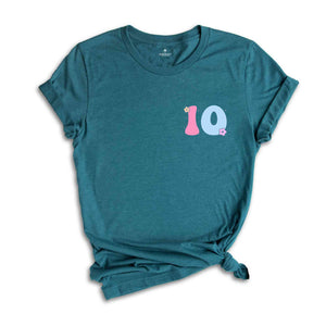 In My Double Digits Era Shirt, Trendy Birthday Shirt, Birthday Party Shirt, 10th Birthday Shirt, Birthday Girl Shirt