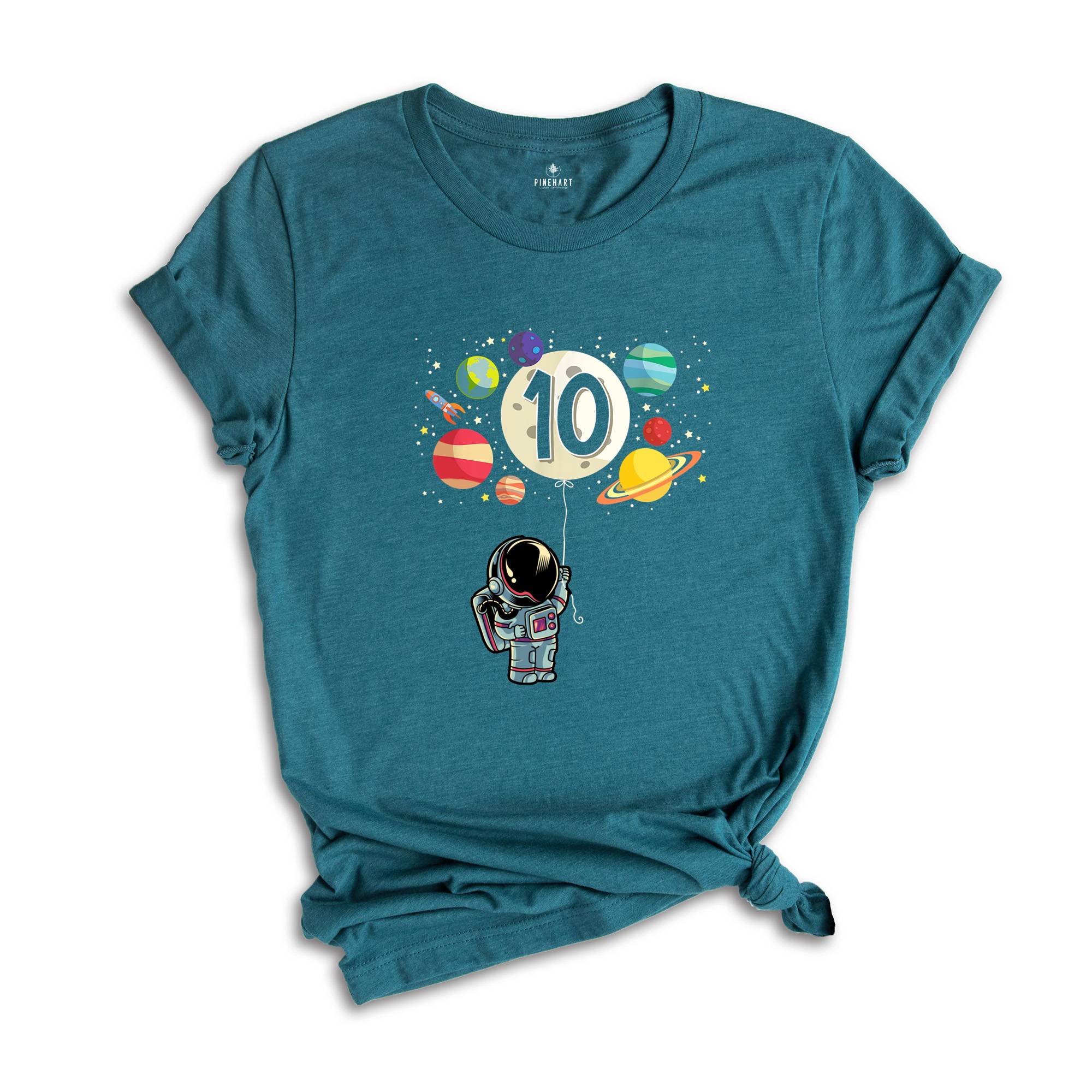 10th Birthday Shirt, Astronaut Party, Space Birthday Party, Birthday Boy Gift, Space Birthday Shirt, 2014 Birthday Gift