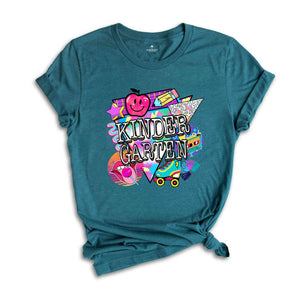 Kinder Garten Shirt, 1st Grade Back To School, First Day of School, Matching Tee, Gift for Girls, Back To School Shirt