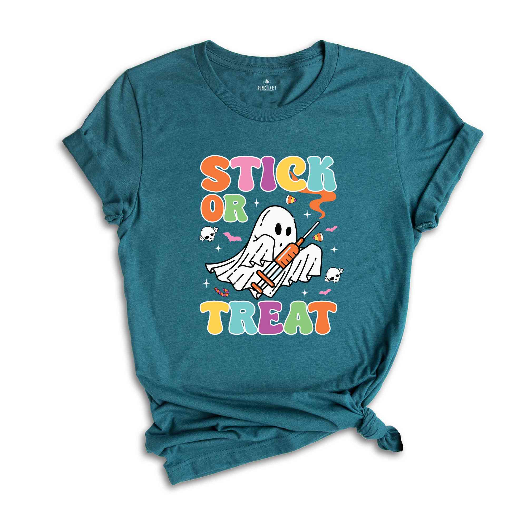 Stick Or Treat Shirt, Nurse Halloween Shirt, Nurse Ghost Shirt, Ghost Halloween Shirt, Halloween Gift, Spooky Season Shirt, Cute Nurse Gift