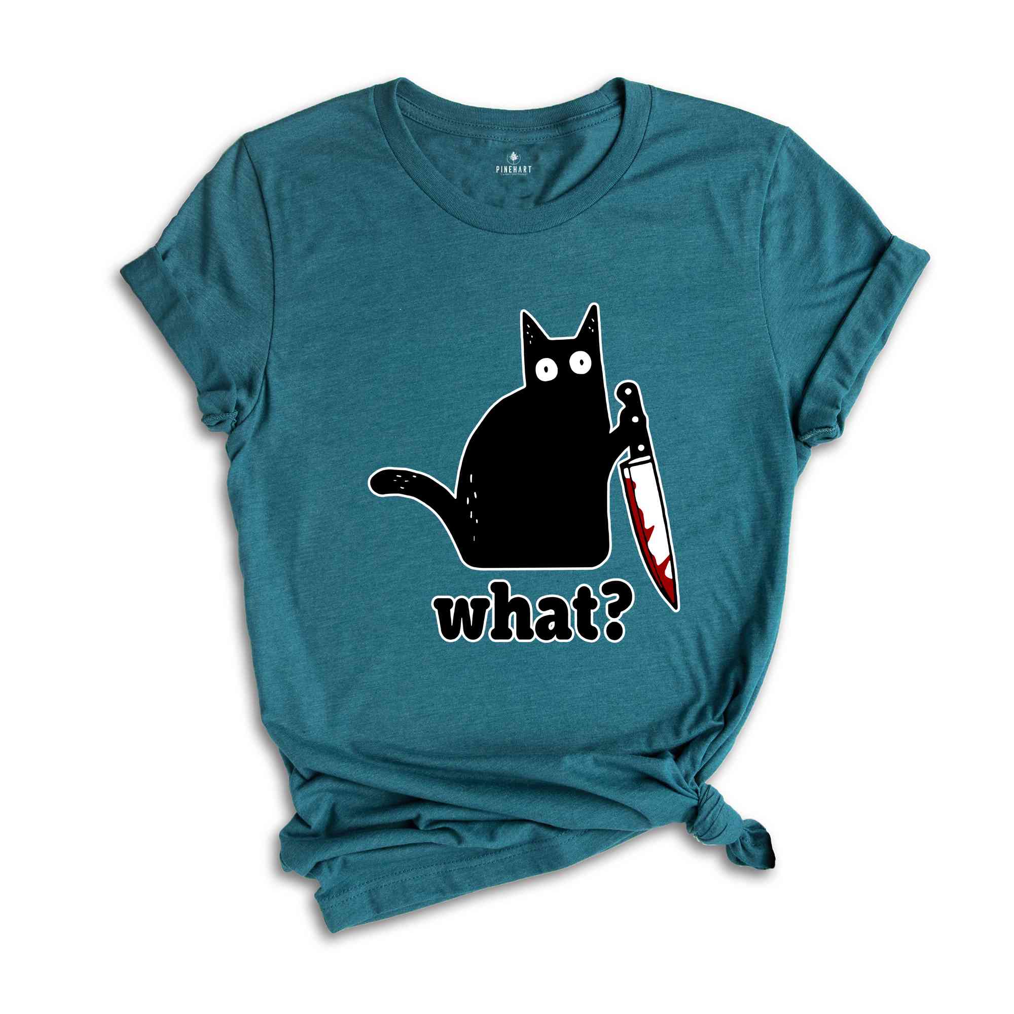 Funny Black Cat Shirt, Cat What Sweater Gifts, Funny Cat Gift, Cat Lover Shirt, Murderous Cat Tee, Funny Black Tee, Cat Lover Gift