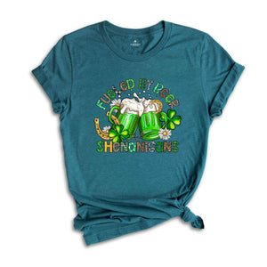 Fueled By Beer And Shenanigans Shirt, St. Patrick's Day Shirt, Feeling Lucky Shirt, Beer Shirt, Shamrock Shirt, Saint Patrick