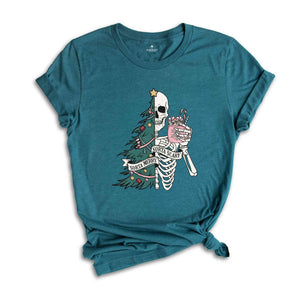 Sorta Merry Sorta Scary Shirt, Christmas Skeleton Shirt, Christmas Shirt, Christmas Gifts, Christmas Tree Sweater