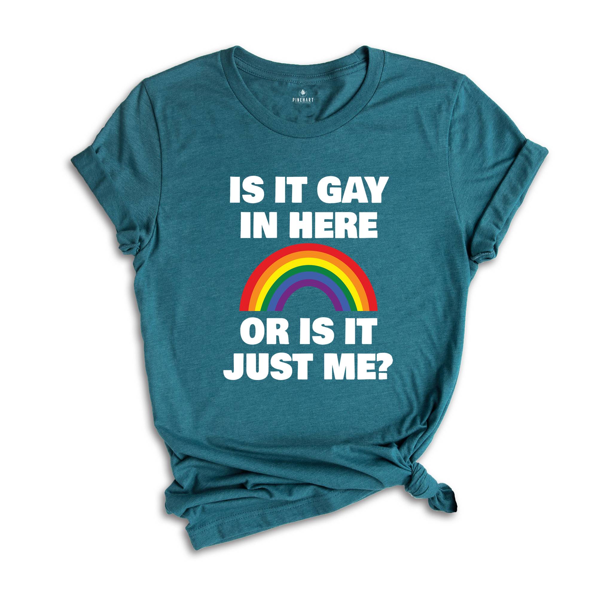 LGBT Shirt, Is It Gay In Here Shirt, LGBT Flag Shirt, Bisexual Shirt, LGBT Sweatshirt, Lesbian Shirts, Rainbow Shirt, Queer Shirt, Gay Pride