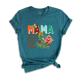 Mama Beautiful Fearless Shirt, Mother's Day Shirt, Gift For Mother, Rainbow Shirt, Cute Mother's Day Shirt, Mama Shirt, Mom Shirt