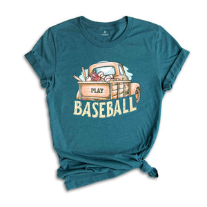 Play Baseball Shirt, Baseball Lover Shirt, Baseball Truck Shirt, Vintage Truck Shirt, Funny Baseball Shirt, Baseball Coach Shirt