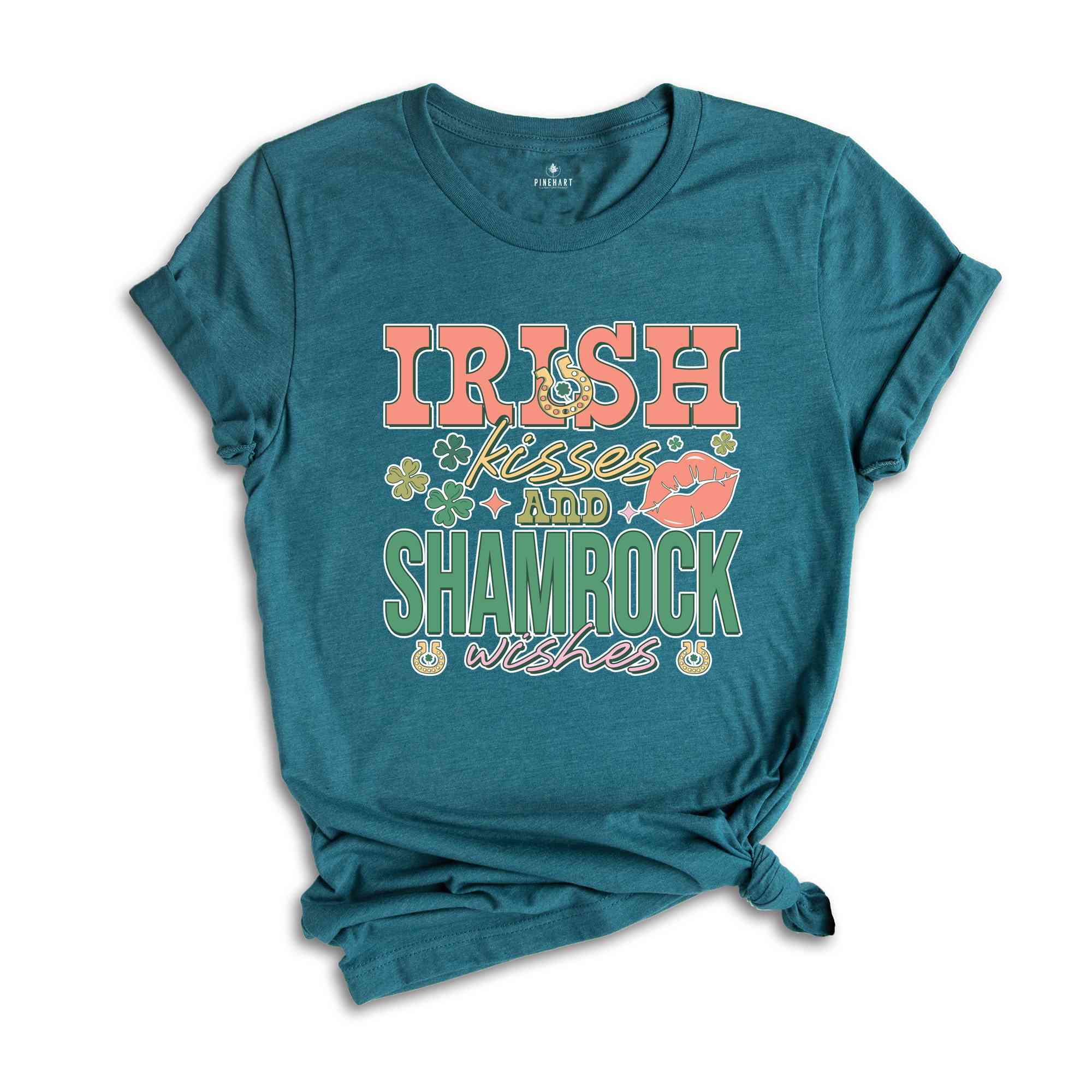 Irish Kisses And Shamrock Wishes Shirt, Shamrock Shirt, Irish Shirt, Saint Patricks Day Shirt, St Patricks Day