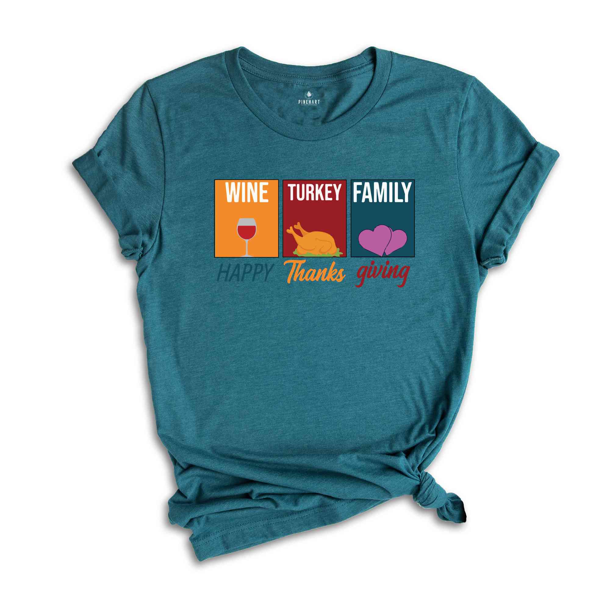 Happy Thanksgiving T-shirt, Turkey Shirt, Pumpkin Shirt, Thanksgiving Shirt, Fall Shirt, Friends Thanksgiving Shirt