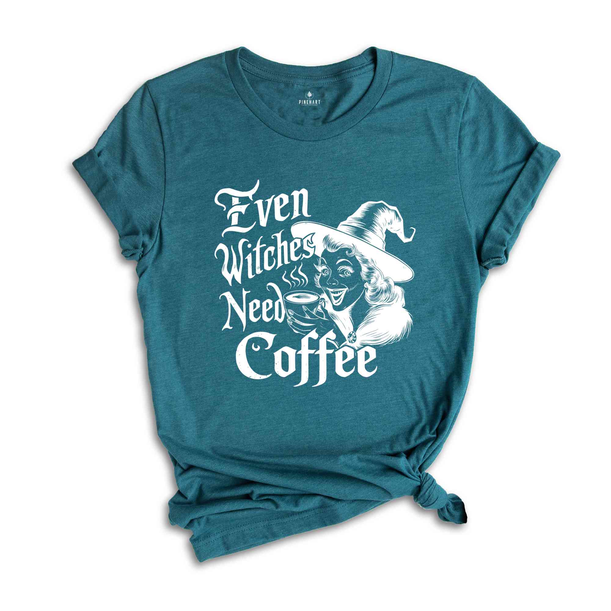 Even Witches Need Coffee Shirt, Witch Shirt, Fall Shirt, Halloween Party Shirt, Working Women Union Shirt