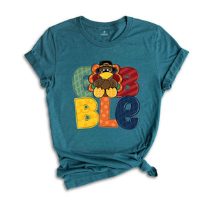 Gobble Shirt, Turkey Day Shirt, Fall Shirt, Funny Thanksgiving Shirt, Thanksgiving Gift, Turkey Shirt, Thanksgiving Outfit, Cute Fall Shirt