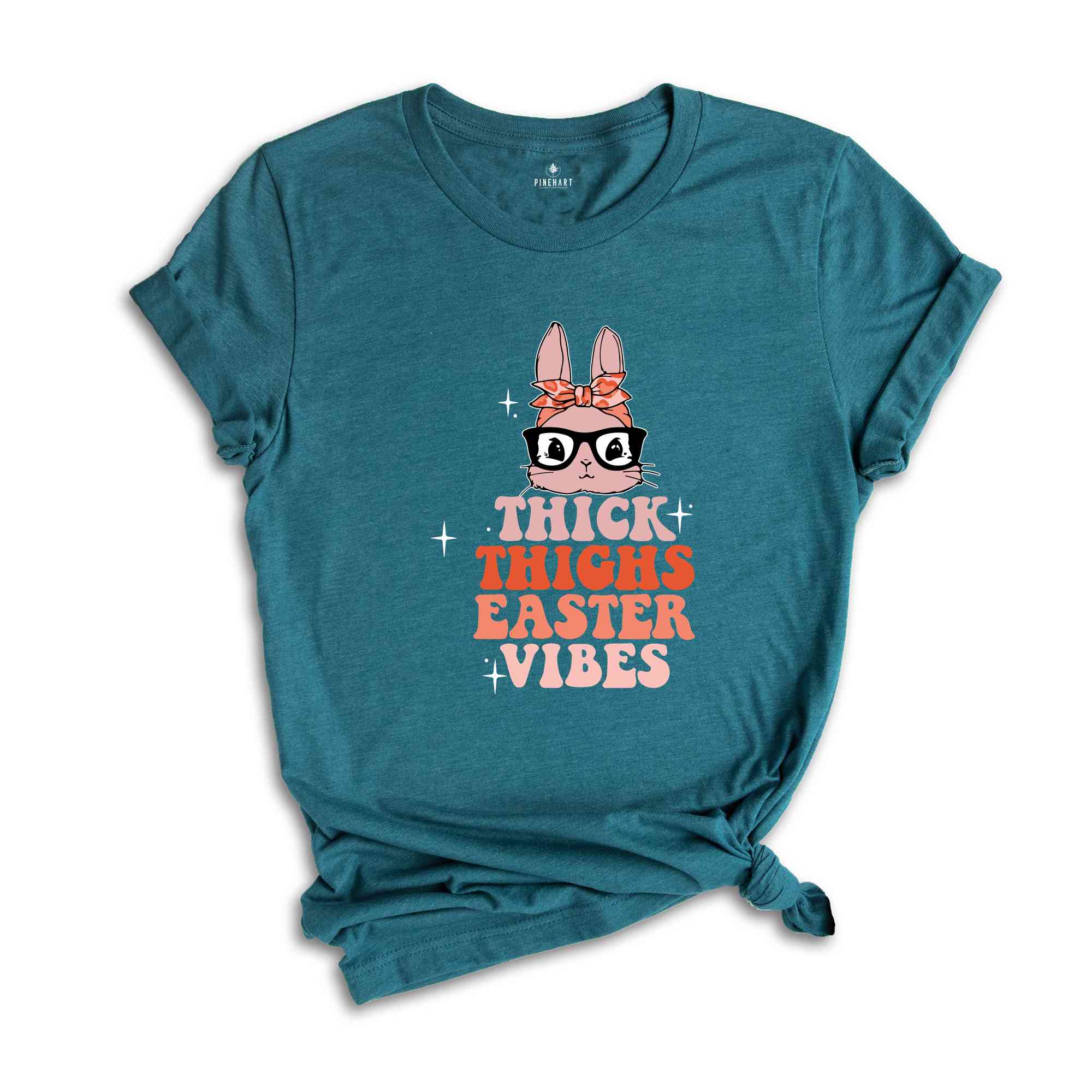 Thick Thighs Easter Vibes Shirt, Easter Day Shirt, Bunny Shirt, Easter Eggs Tee, Easter Holiday Shirt, Easter Day Gift