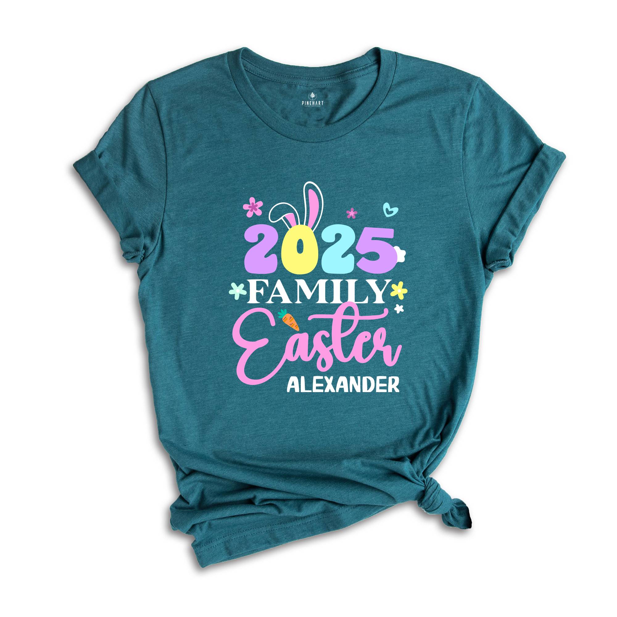 Custom Easter Family 2025 Shirt, Easter Family Shirt, 2025 Easter Shirt, Custom Easter Shirt, Easter Matching Shirt