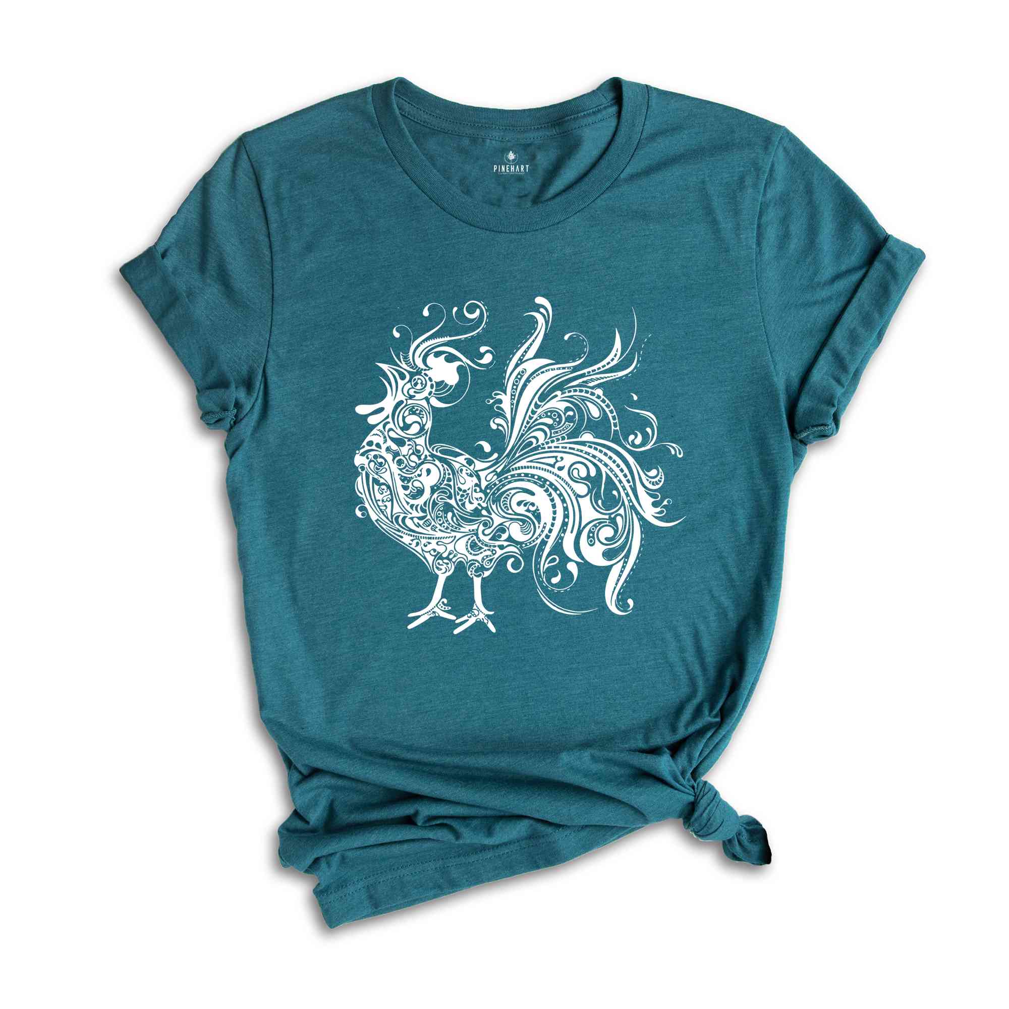 Mandala Rooster T-shirt, Chicken Shirt, Farmer Tee, Farm Gift, Chicken Lover Girl, Country Girl Shirt, Rooster Lover Gift