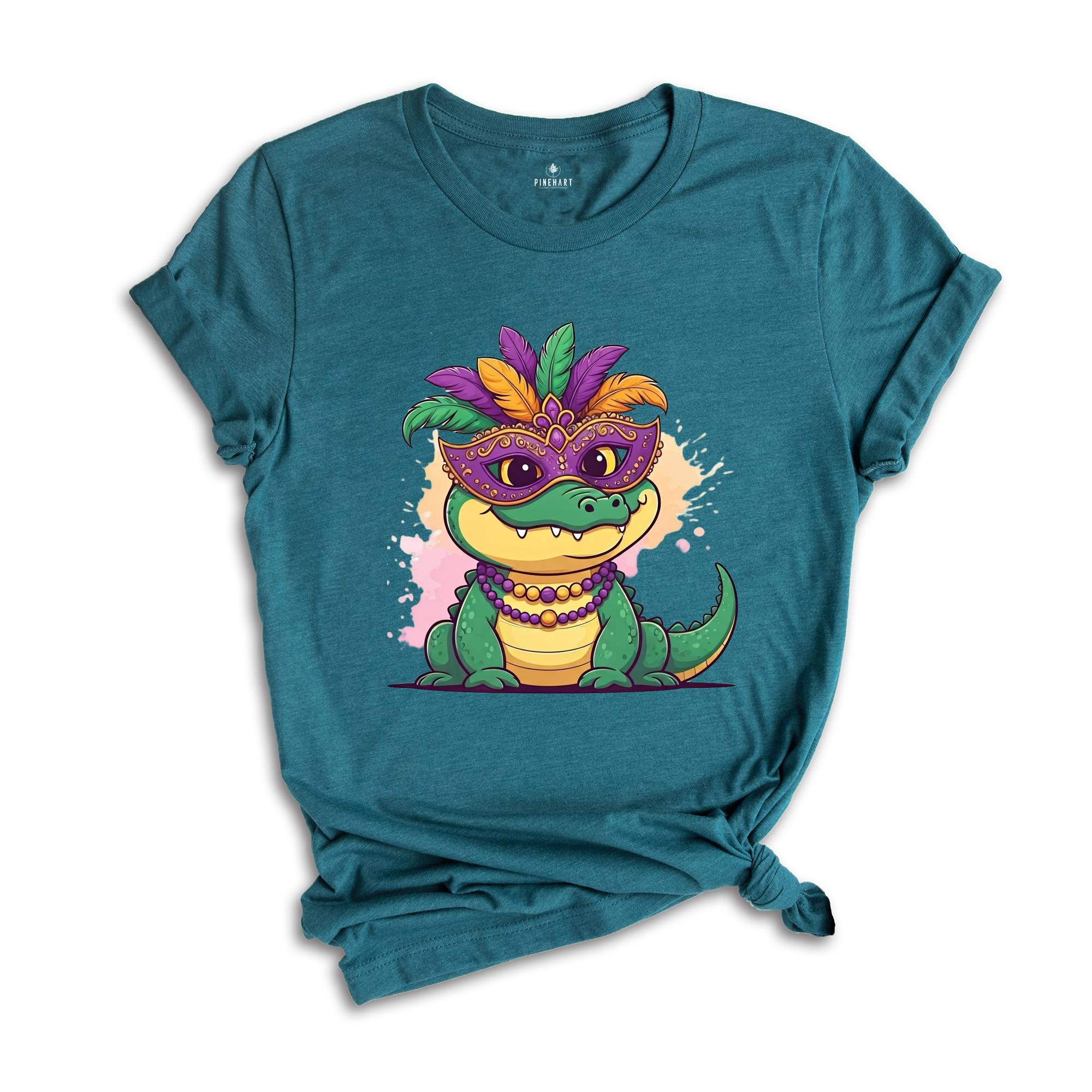 Mardi Gras Crocodile Shirt, Mardi Gras Tshirt, Mardi Gras Alligator Shirt, Fat Tuesday Tee, Mardi Gras Carnival Shirt, Mardi Gras Lover Tee