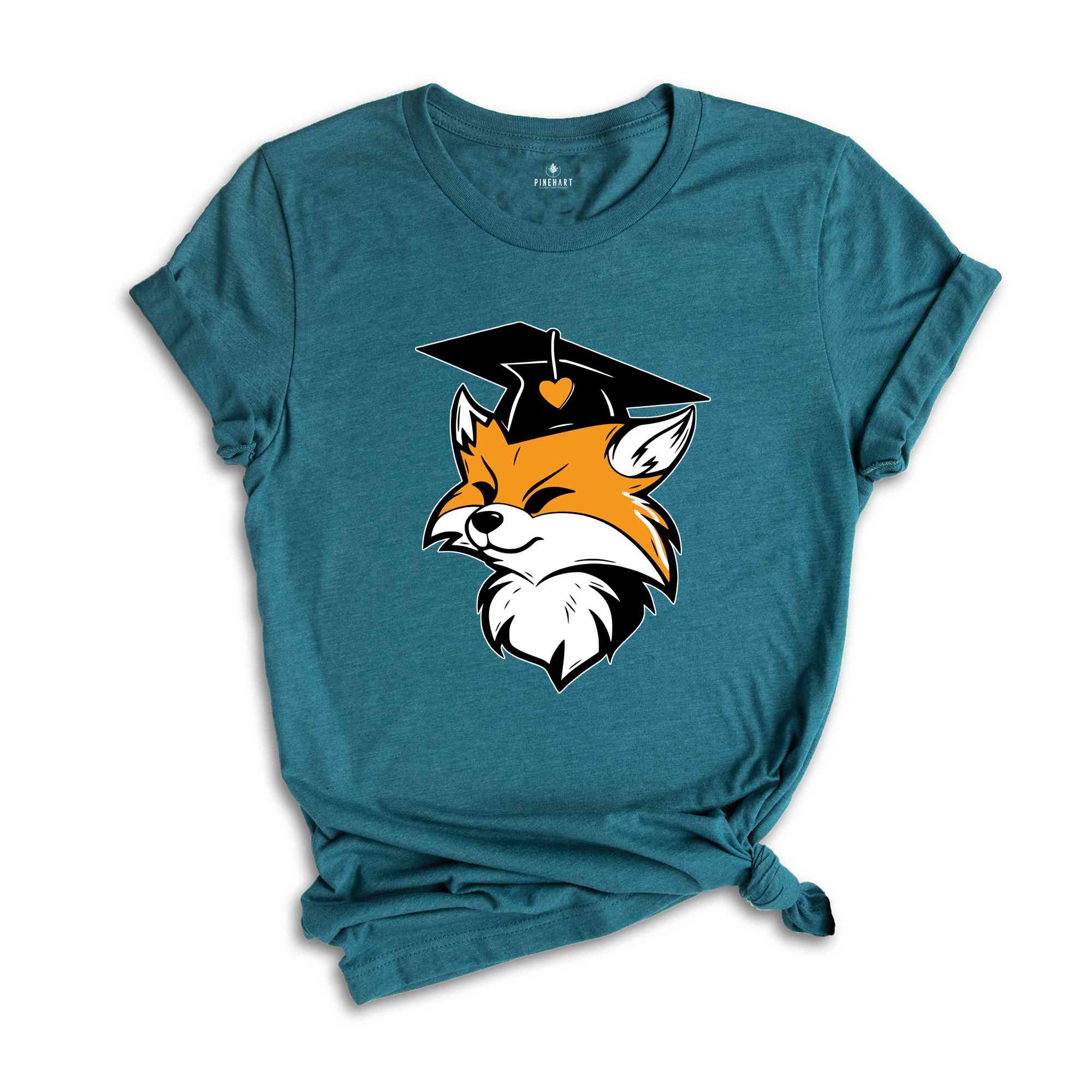 Fox in a Graduation Shirt, Cute Fox T-shirt, Fox Lover Tee, Graduation Gifts, Graduate Shirt 2024, Senior 2024 T-shirt