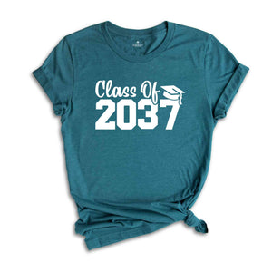 Class of 2037 Shirt, Growing Up Shirt, School Shirt, Graduation Gift, 2037 Shirt, Last Day Of School, Class of 2037, Class Of 2037 Tee