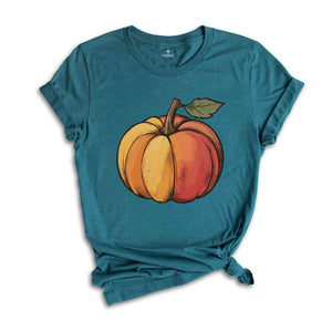 Colorful Pumpkin Shirt, Cute Pumpkin Shirt, Watercolor Pumpkins, Halloween Shirt, Autumn Shirt, Cute Fall Shirt, Gift For Halloween