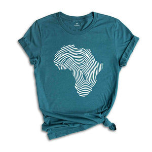 Black Lives Matter Shirt, African Fingerprint Shirt, Mama Africa Shirt, Mother Africa Shirt, Black Women Tee, Black History Shirt, BLM Shirt