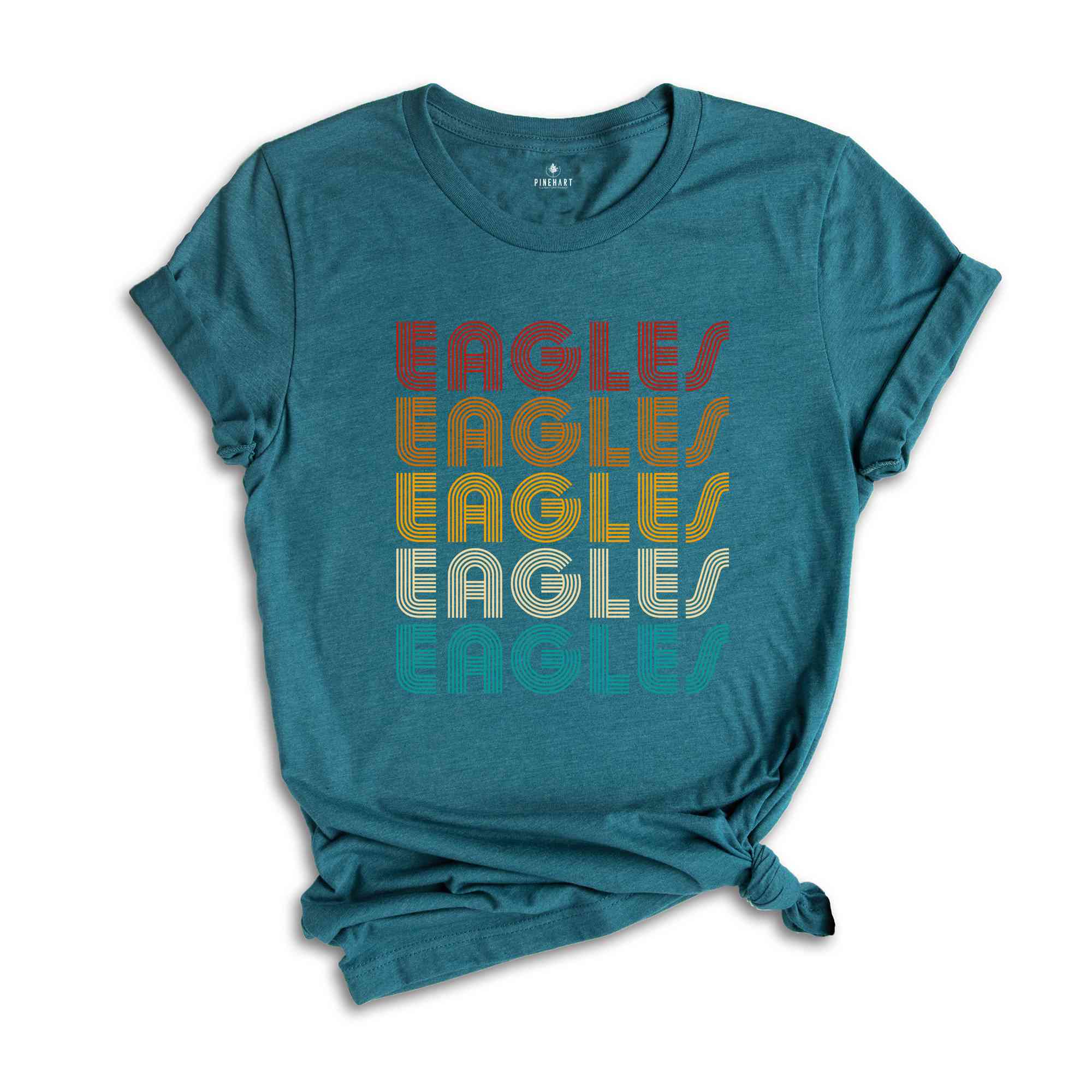 Retro Custom Shirts, Retro Custom Gifts, Eagles Team Shirt, Eagles Football Shirt, Eagles Fan Gift, Eagles School Tee, Eagle Mascot Shirt