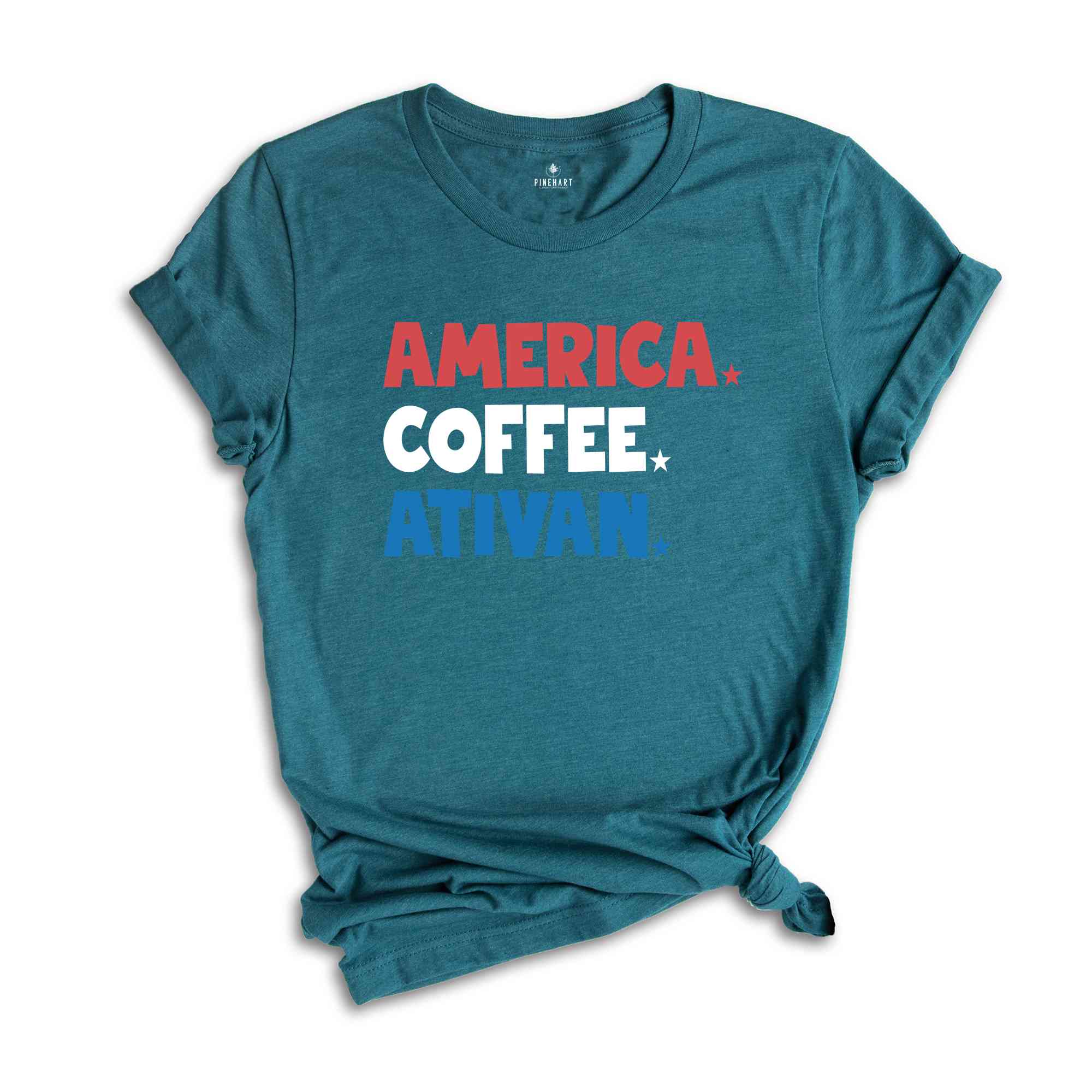 America Coffee Ativan Shirt, Funny 4th Of July Shirt, Nurse Shirt, Independence Day Shirt, Republican Shirt, 4th Of July Nurse Shirt