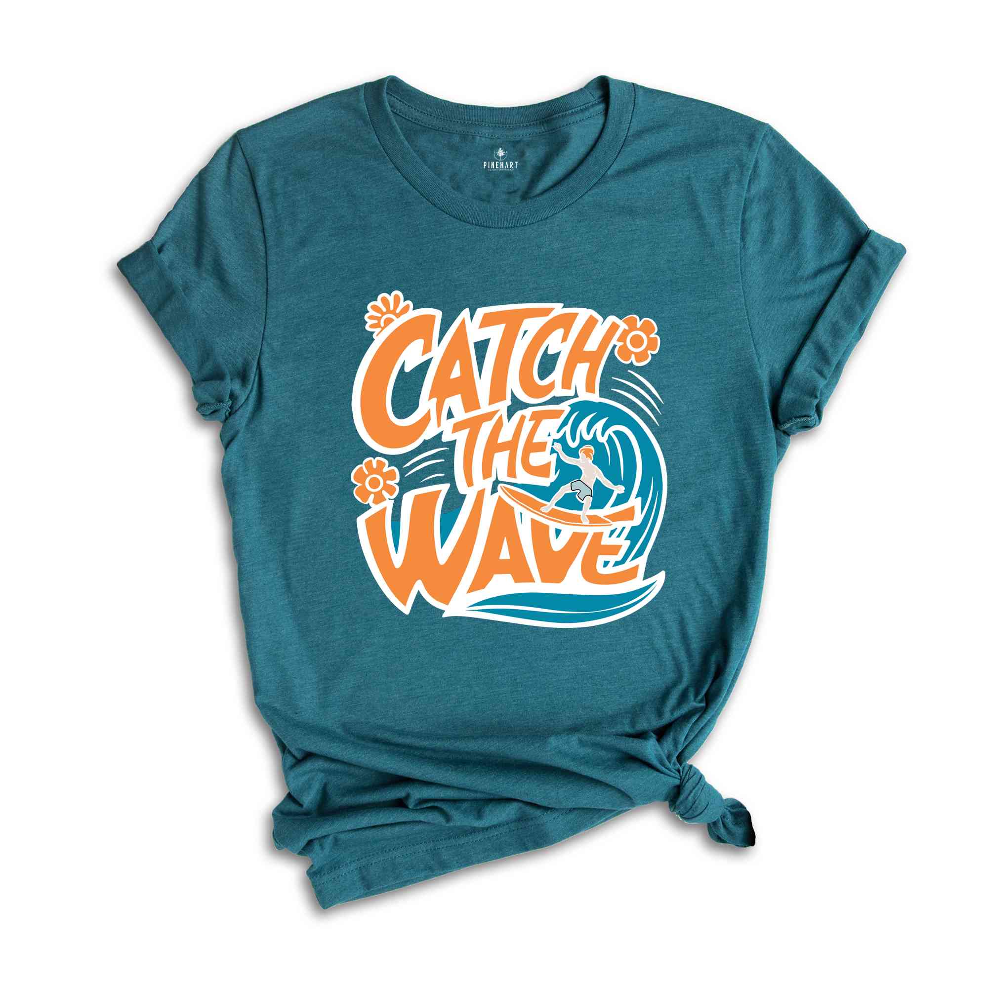 Catch The Waves Shirt, Retro Summer Shirt, Beach Surfing Shirt, Surfer Gift, Beach Lover Shirt, Vintage Summer Shirt, Beach Shirt