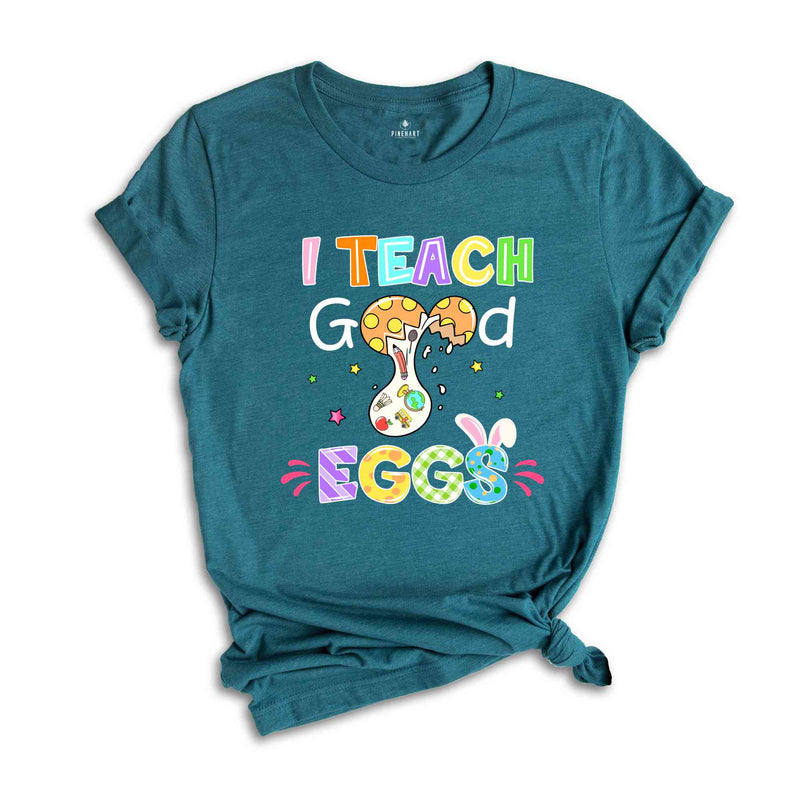 I Teach Good Eggs Shirt, Easter Teacher T-Shirt, Easter Day Gift, Easter Shirt, Cute Easter Teacher Tee, Easter Day Shirt