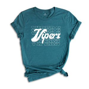 Team Mascot Shirt, Vipers Team Shirt, Vipers Team Spirit Shirt, Vipers Fan Shirt, Vipers School Shirt, Vipers School Spirit