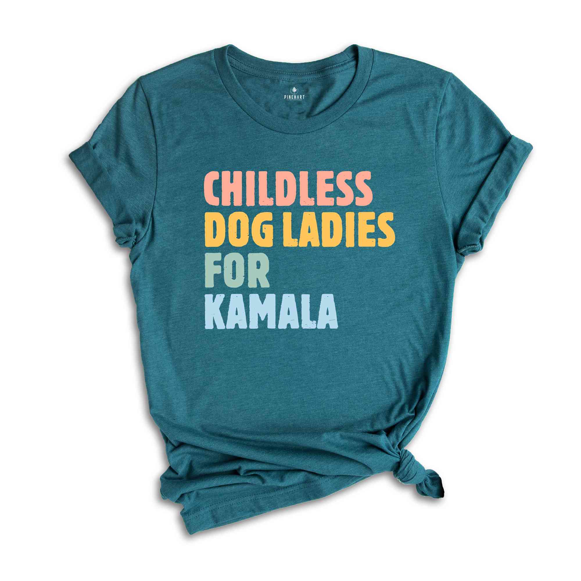 Childless Dog Ladies for Kamala Shirt, Kamala Harris 2024 T-Shirt, Vote Blue Shirt, Liberal Democrat Gift, Madame President Tee