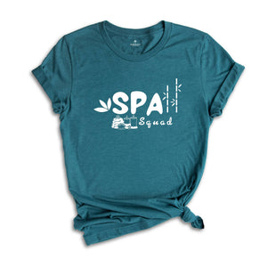 Spa Squad T-shirt, Spa Girls Shirt, Work Hard Spa Harder Apparel, Spa Technician Tee, Massage Therapist Gift