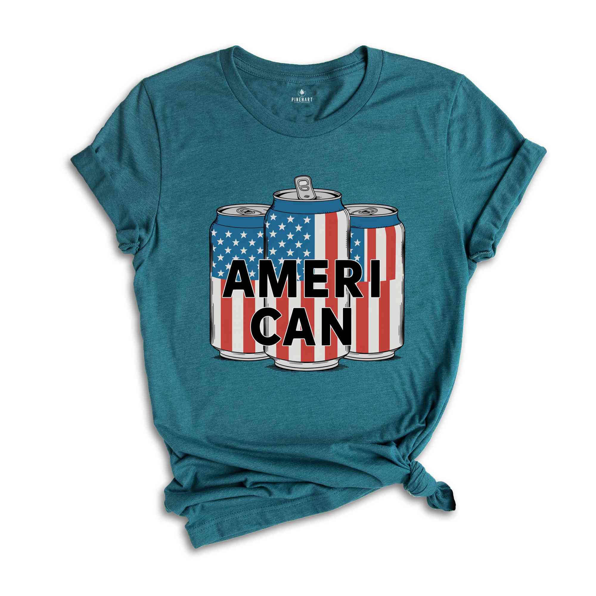 Ameri Can Shirt, 4th of July Shirt, American Flag Tshirt, Red White And Blue Shirt, freedom Gift Shirt