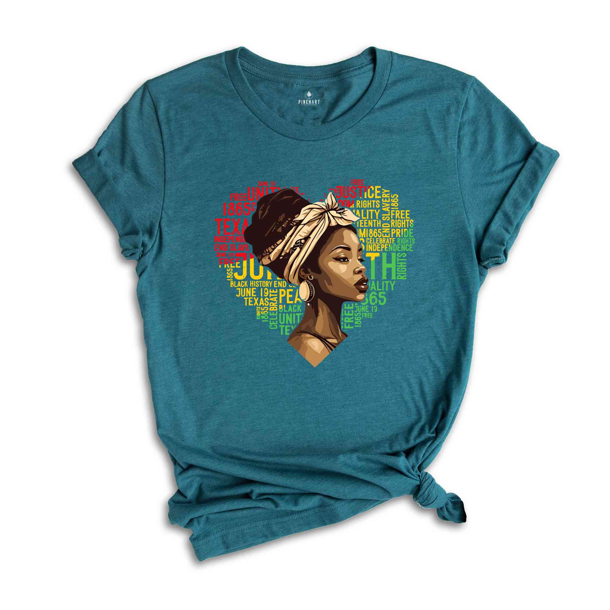 Juneteenth Heart Shirt, Juneteenth Shirt Women, Black Culture, Black History, Black Lives Matter Tee, Melanin T-Shirt, Black Girl Tees