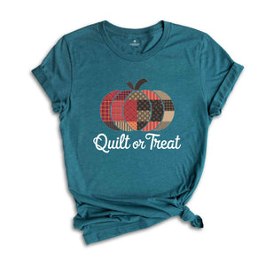 Quilt or Treat Shirt, Quilters Halloween Shirt, Quilting Lovers Shirt, Gift for Quilting Mom, Funny Halloween Shirt, Halloween Quilter Tee