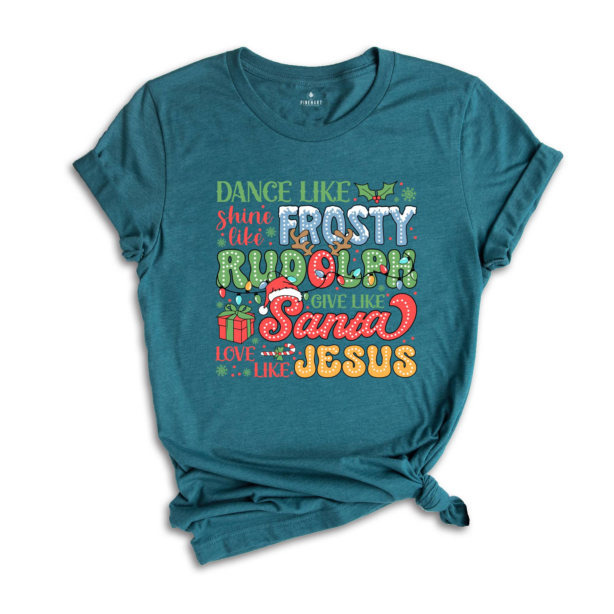 Love Like Jesus Christmas Shirt, Faith Christmas, Cute Christmas Tee, Bible Verse Christmas Shirt, Jesus Lover Shirt, Xmas Gift