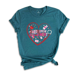 Emergency Department Valentine Shirt, Emergency Department, Er Nurse Shirt, Emergency Department, Er Tech Shirt