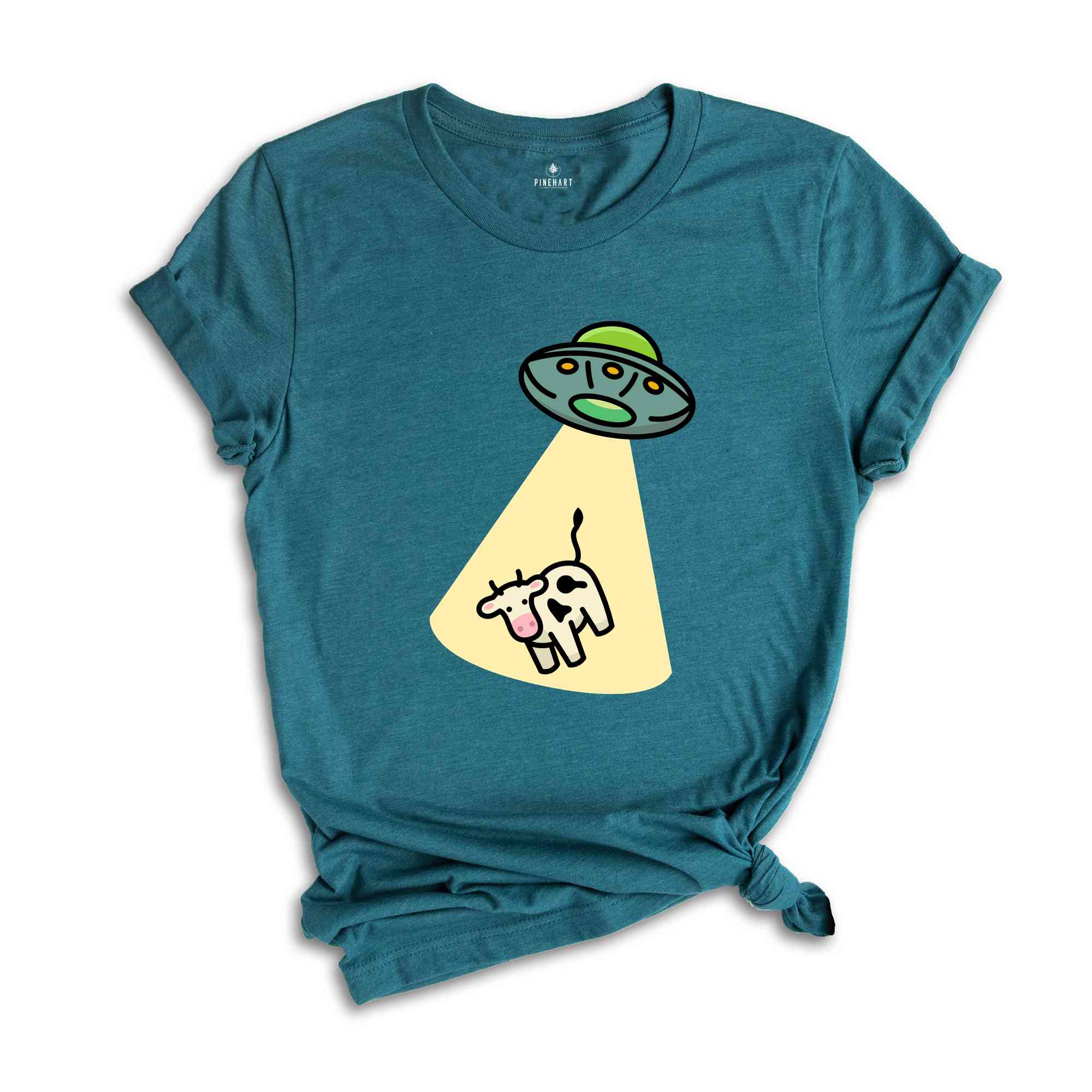 UFO Cow Abduction Shirt, Funny Ufo Shirt, Alien Abduction Shirt, Nerdy Gift, Cute Alien Shirt, Humorous Alien Shirt, Outer Space Gift