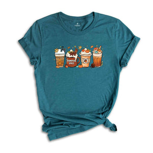 Fall Pumpkin Spice Shirt, Halloween Shirt, Coffee Latte Shirt, Fall Shirt, Retro Halloween Shirt, Pumpkin Shirt, Coffee Shirt, Autumn Shirt