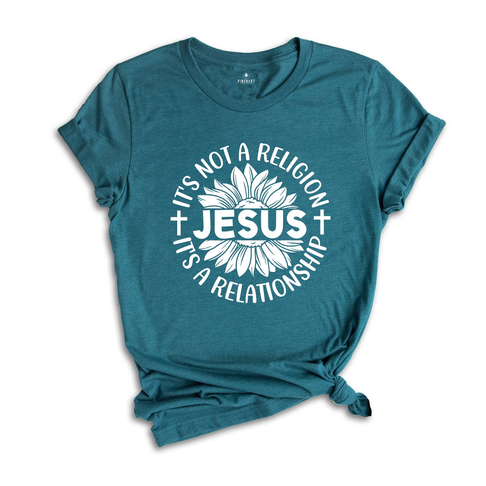 Christian Shirt, It's Not A Religion It's A Relationship T-Shirt, Christian Apparel, Gift For Christian