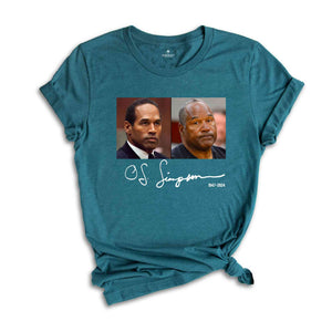 O.J Simpson Shirt, Rest In Peace, 1947-2024, OJ Simpson Tshirt, Thanks For Memories Simpson Shirt, RIP OJ Simpson Shirt, O.J Simpson