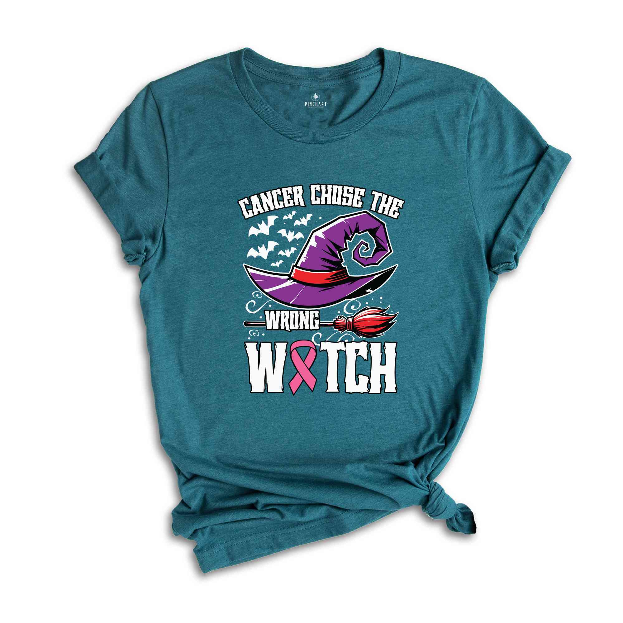 Cancer Choose The Wrong Witch Shirt, Cancer Awareness Shirt, Cancer Halloween Shirt, Halloween Witch Shirt, Spooky Season Shirt