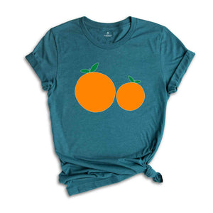 Vintage Orange Shirt, Art Fruit Shirt, Oranges Shirt, Foodie Gift, Vintage Mom Shirt, Funny Fruit Shirt, Summer Vibes Shirt