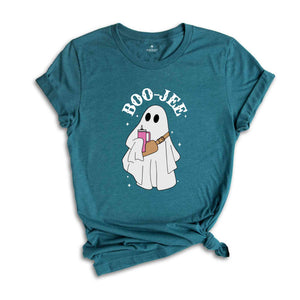 Boo Jee Ghost Shirt, Spooky Vibes Shirt, Funny Ghost Shirt, Coffee Latte Lover, Ghost Coffee T-Shirt, Cute Ghost Shirt