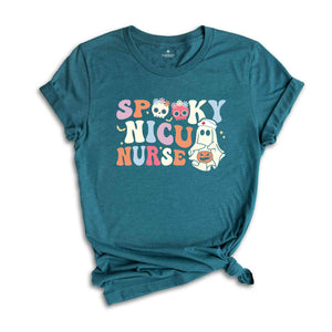 In My Spooky NICU Nurse Era Shirt, Cute Nurse Tee, Cute Halloween Shirt, Halloween Gift For Nurse, Ghost Shirt, Boo Shirt, Spooky Vibes Tee