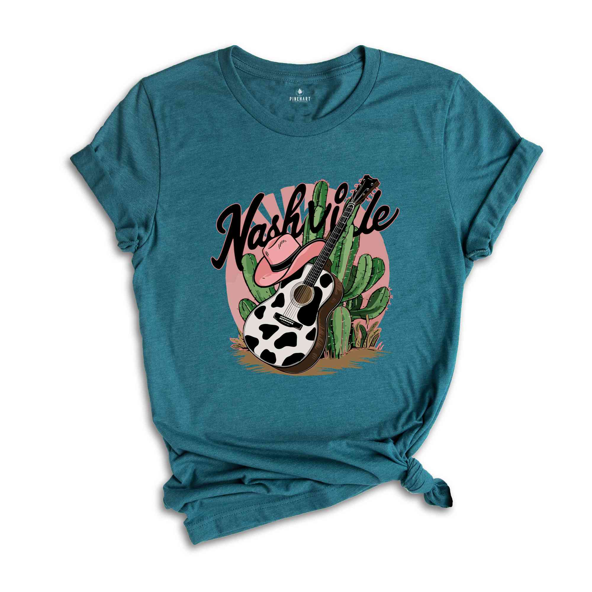 Nashville Western Shirt, Music City Shirt, Western Cowboy Shirt, Boho Cowgirl Shirt, Vintage Music Shirt, Southern Nashville Shirt