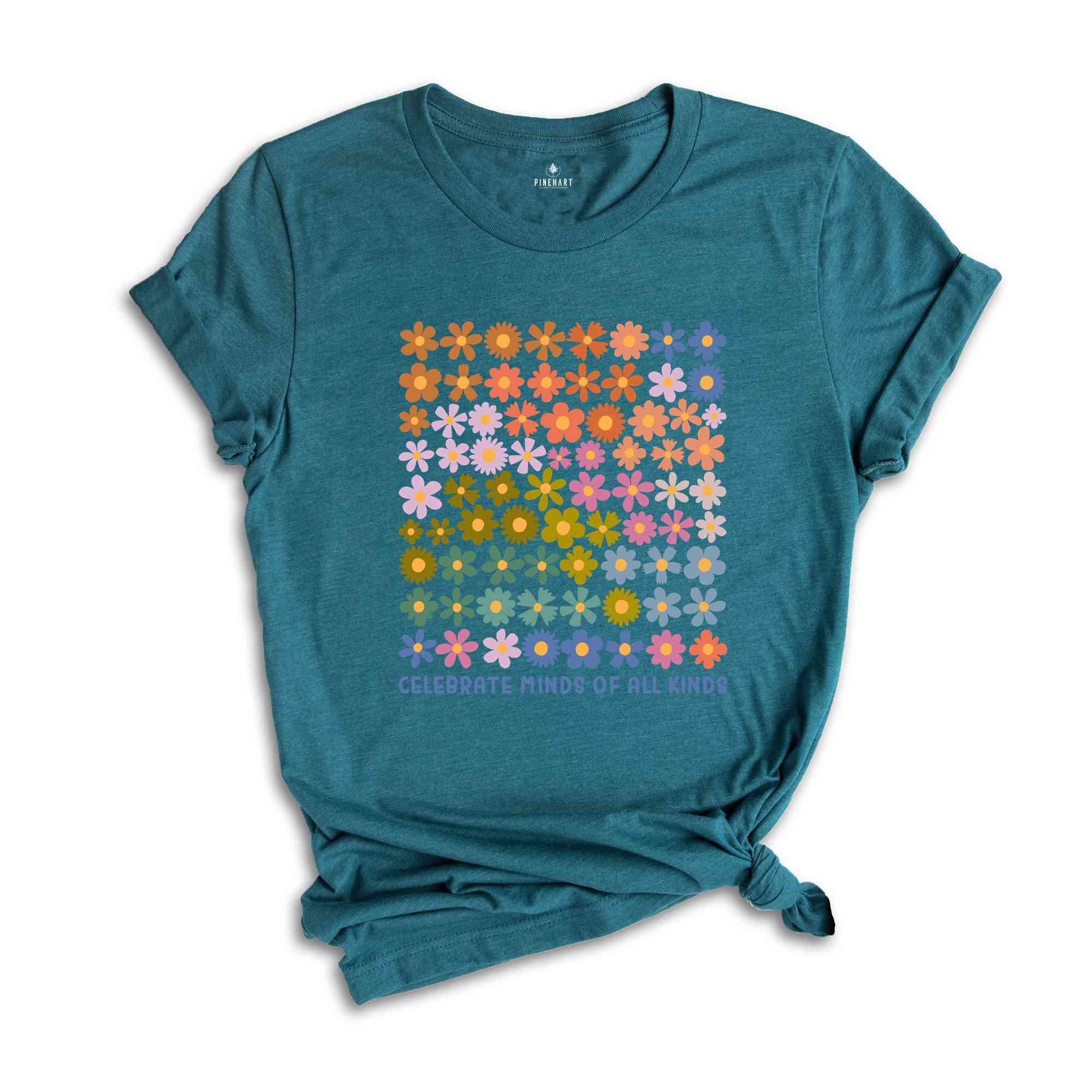 Celebrate Minds of All Kinds Shirt, Mental Health Shirt, Neurodiversity T-Shirt, Autism Awareness Shirt, ADHD Shirt, Autism Acceptance Gift