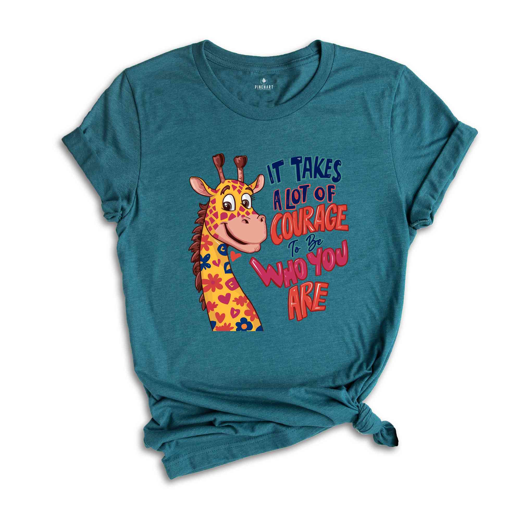 It Takes A lot of Courage to Be Who You Are Giraffe Shirt, Pride Shirt,LGBT Shirt, ,Gay Pride Shirt, LGBT Pride Shirt