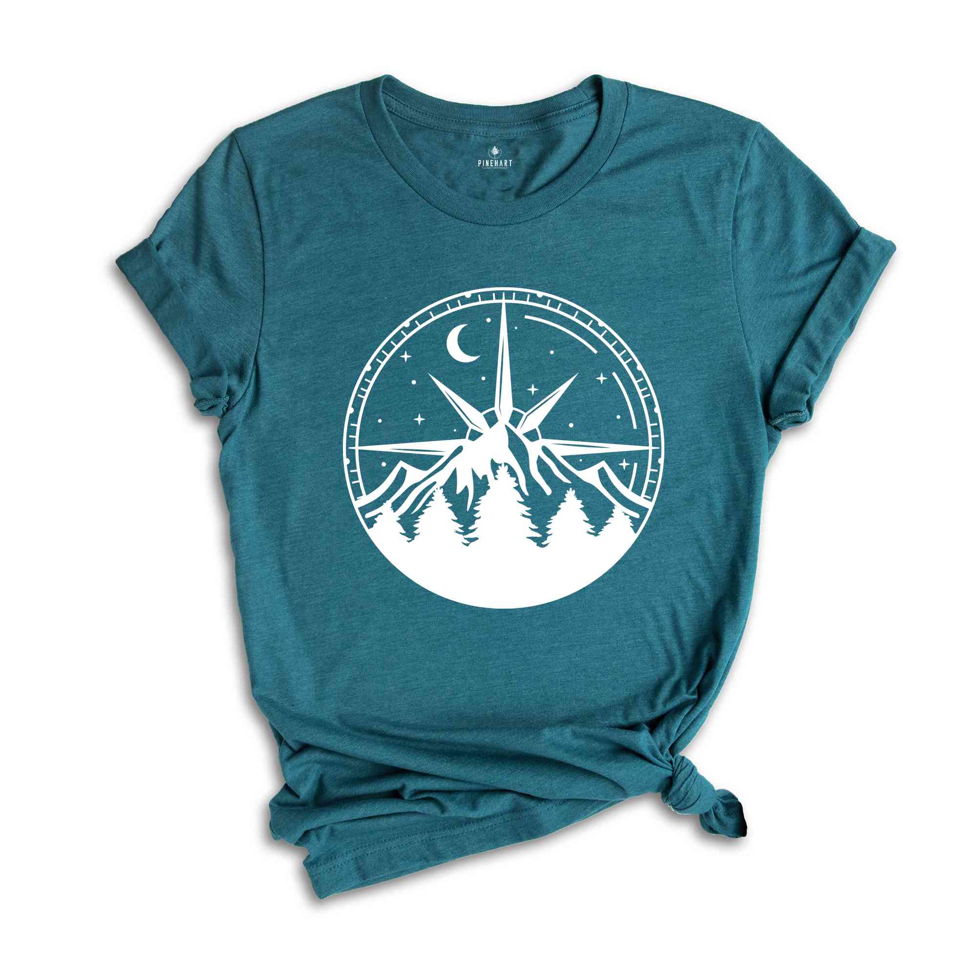 Compass Shirt, Mountain Shirt, Hiking Shirt, Outdoor Shirt, Camper Gift, Nature Lover Gift, Traveler Shirt, Nature Lover Shirt, Camping Tee