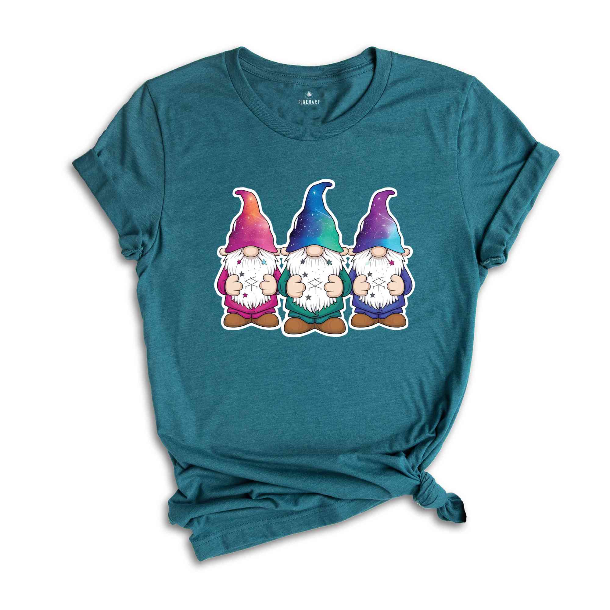 Three Cute Gnomes Shirt, Gnome Shirt, Astrology Gnomes Shirt, Crystals Shirt, Celestial Gnomes Shirt, Galaxy Gnomes Shirt